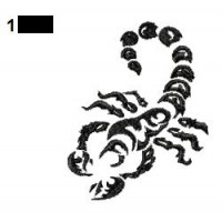 Scorpion Tattoo Embroidery Design 11